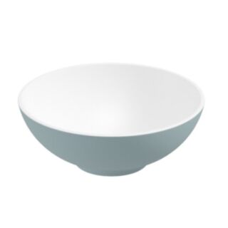 Skal Round Wash Basin 400mm x 150mm White Coral Green