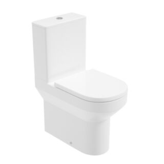 Base Rimless Kit Fully Shrouded Comfort Height Toilet & Seat