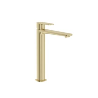 Inez Freestanding Basin Mixer Tap Brushed Gold