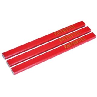 Faithfull Carpenters Pencils Medium Red