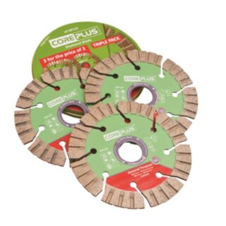 Coreplus 115mm Diamond Blade Triple Pack