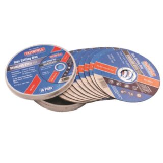 Faithfull 10 Piece 115mm Inox Cut Off Wheels