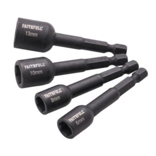Faithfull 4 Piece Impact Nut Driver Set
