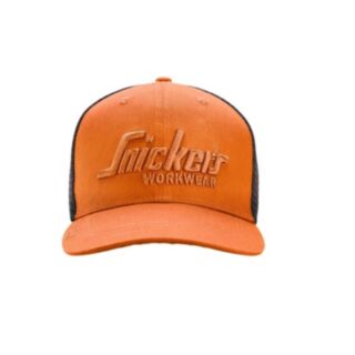 Snickers 9001 Trucker Cap Warm Orange/Black