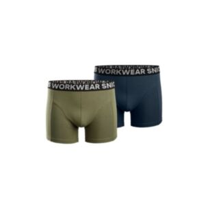 Snickers 9436 Stretch Boxer Shorts Navy/Khaki Green