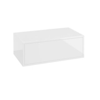 Pulse 800mm Floating Single Push Drawer Unit Gloss White