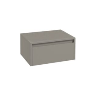 Apex 600mm Floating Single Push Drawer Unit City Stone