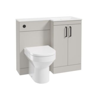 Corta 1000mm RH Combination Two Door Unit Morning Mist-Black Handles