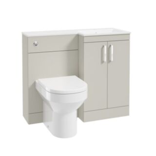 Corta 1000mm RH Combination Two Door Unit Whispering Willow-Chrome Handles