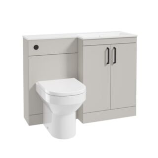 Corta 1100mm RH Combination Two Door Unit Morning Mist-Black Handles