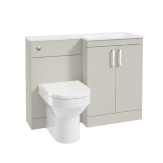 Corta 1100mm RH Combination Two Door Unit Whispering Willow-Chrome Handles