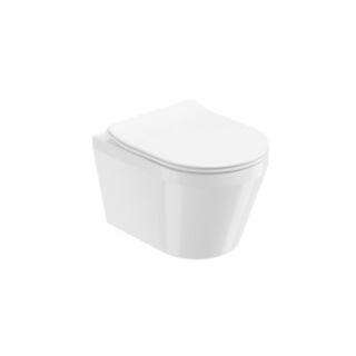 Living Wall Hung Toilet & Soft Close Seat White