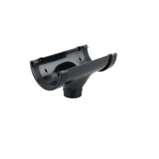 Wavin SuperLine Running Outlet 125mm Black