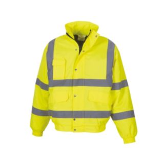 Hi Vis Bomber Jacket Yellow Medium
