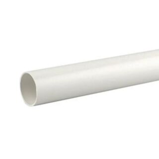 Waste Overflow Pipe White 3/4 3m