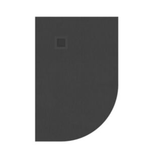 Slate Left Hand Offset Quadrant Shower Tray Anthracite 1200mm x 800mm