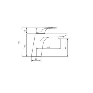 Jasmin Basin Mixer Gold