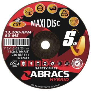 Abracs Hybrid 5 in 1 Flat Multi 115 x 1.6 x 22mm