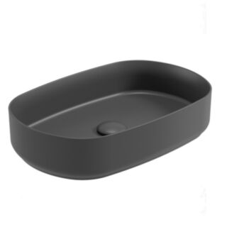 Avanti Oval 550mm Vessel Basin Charcoal Grey