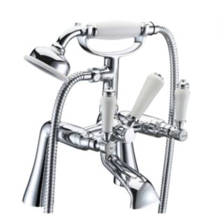 Traditional Lever Bath Shower Mixer Chrome