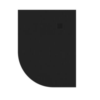 Slate Right Hand Offset Quadrant Shower Tray Black 1200x800mm