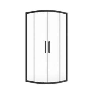 Aspect 2 Door Quadrant 900mm Shower Door Matt Black