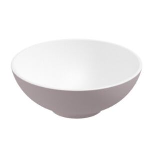 Skal Round Wash Basin 400mm x 150mm White Cashmere Pink