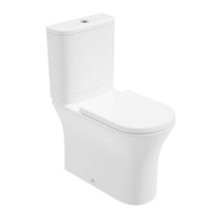 Pena Comfort Height Fully Shrouded Closed Coupled Toilet Alpha Seat