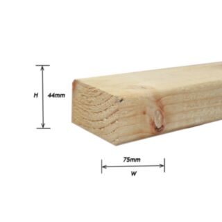 44mmx75mm (2x3) Whitewood Rough FSC®2