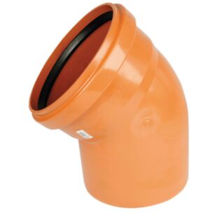 Wavin Sewer Bend 6 (160mm) 45° Single Socket