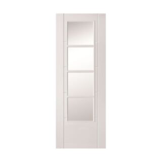Doras Torea White Clear Glass Door All Sizes