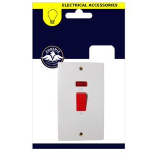 Phoenix 45 Amp Double Cooker Swith & Neon