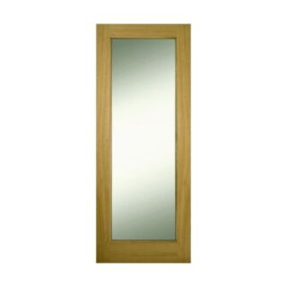 Doras Contract 1 Lite Oak Frosted Glass All Sizes