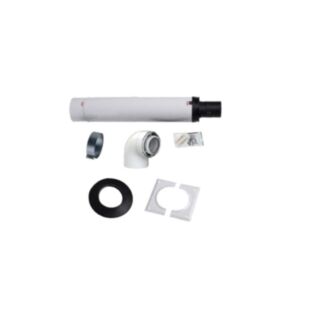 Vitodens 100 Horizontal Flue Kit 60/100 Telescopic 460-620mm