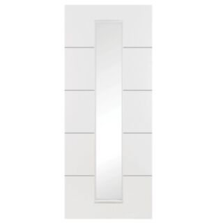 Doras Linea Glazed Smooth White Door All Sizes