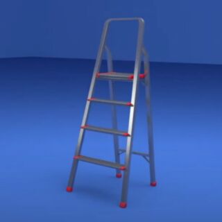 Safeline 4 Step A-Frame Aluminium Ladder