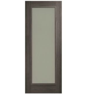 Doras Daiken Grey 1 Lite Opal Laminate Glass Door All Sizes