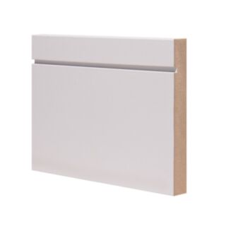 Primed MDF Square & Grooved Skirting 18mm x 144mm x 5.4m