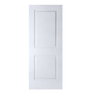 Doras Carrara FD30 2 Panel Smooth White Door All Sizes