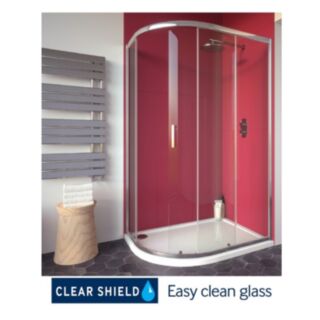 City Plus 1200x800mm Offset Quadrant Single Door