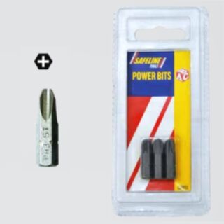 Safeline Power Bits Phillips Screwdriver No 2 - 25mm 