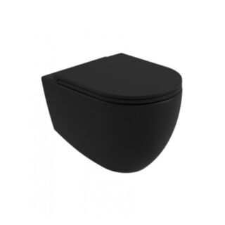 Avanti Wall Hung Rimless Toilet & Seat Carbon Black