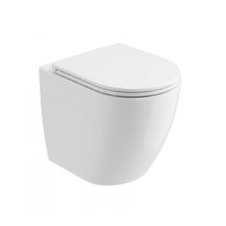 Avanti Back To Wall Rimless Toilet & Seat Ceramic White