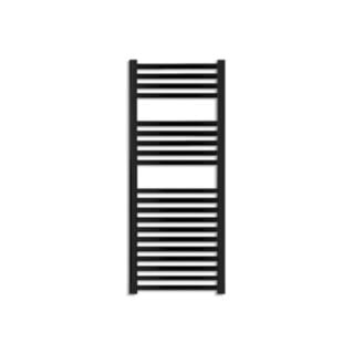 Vaporo Alta 22mm Straight Black Towel Rail 1200mm X 500mm