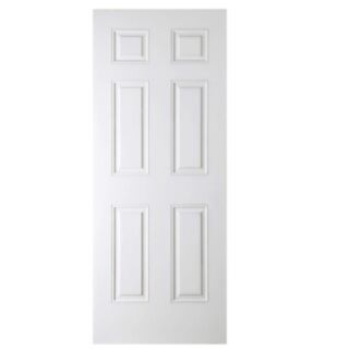 Doras York 6 Panel Smooth 1 Hour Fire Door All Sizes