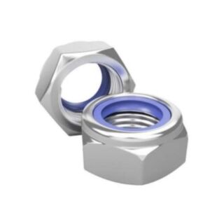 Rawlplug Din 985 Zinc Plated Nylon Insert Lock Nut M20 - Each