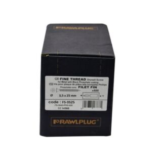 Rawlplug Drywall Screw Fine Thread For Metal 3.5mm x 50mm