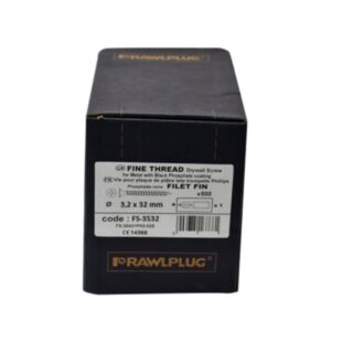 Rawlplug Drywall Screw Fine Thread For Metal 3.5mm x 32mm