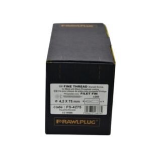 Rawlplug Drywall Screw Fine Thread For Metal 4.2mm x 75mm
