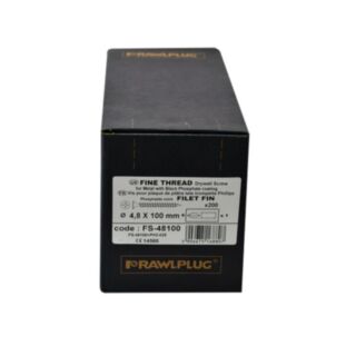 Rawlplug Bugle Head Drywall Screw Steel Profile 4.8mm X 100mm